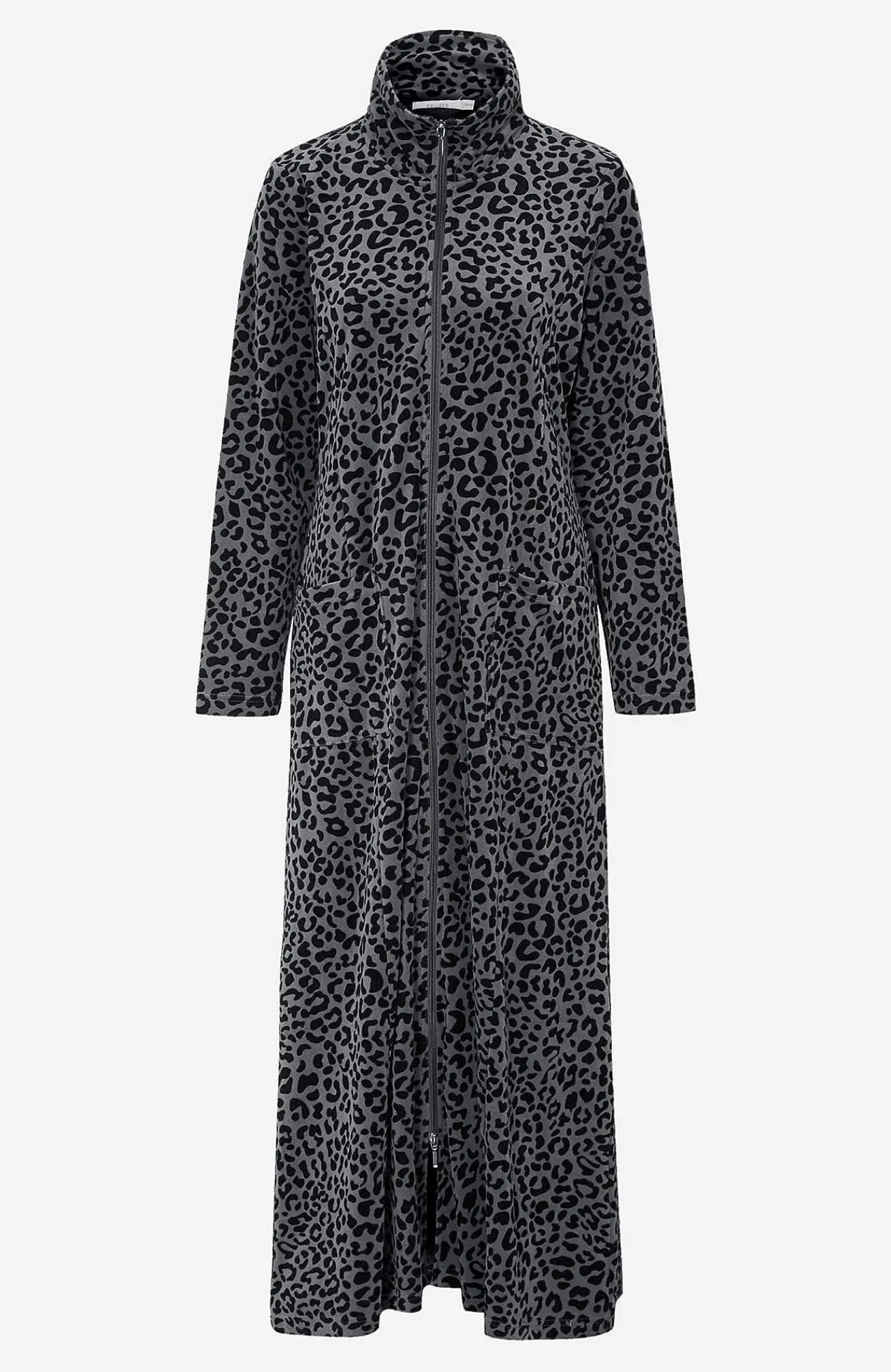 Online Lång morgonrock i velour Wilma Plus Size|Sov- & Myskläder