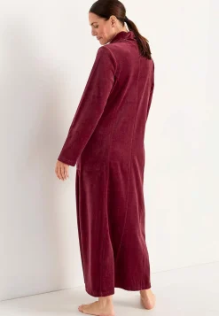 Lång morgonrock i velour Wilma Basplagg|Plus Size