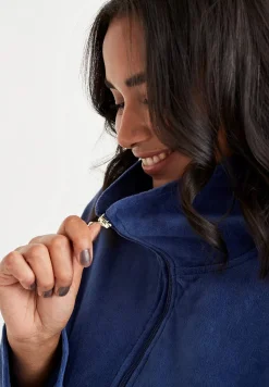 Sale Lång morgonrock i velour Wilma Basplagg|Plus Size