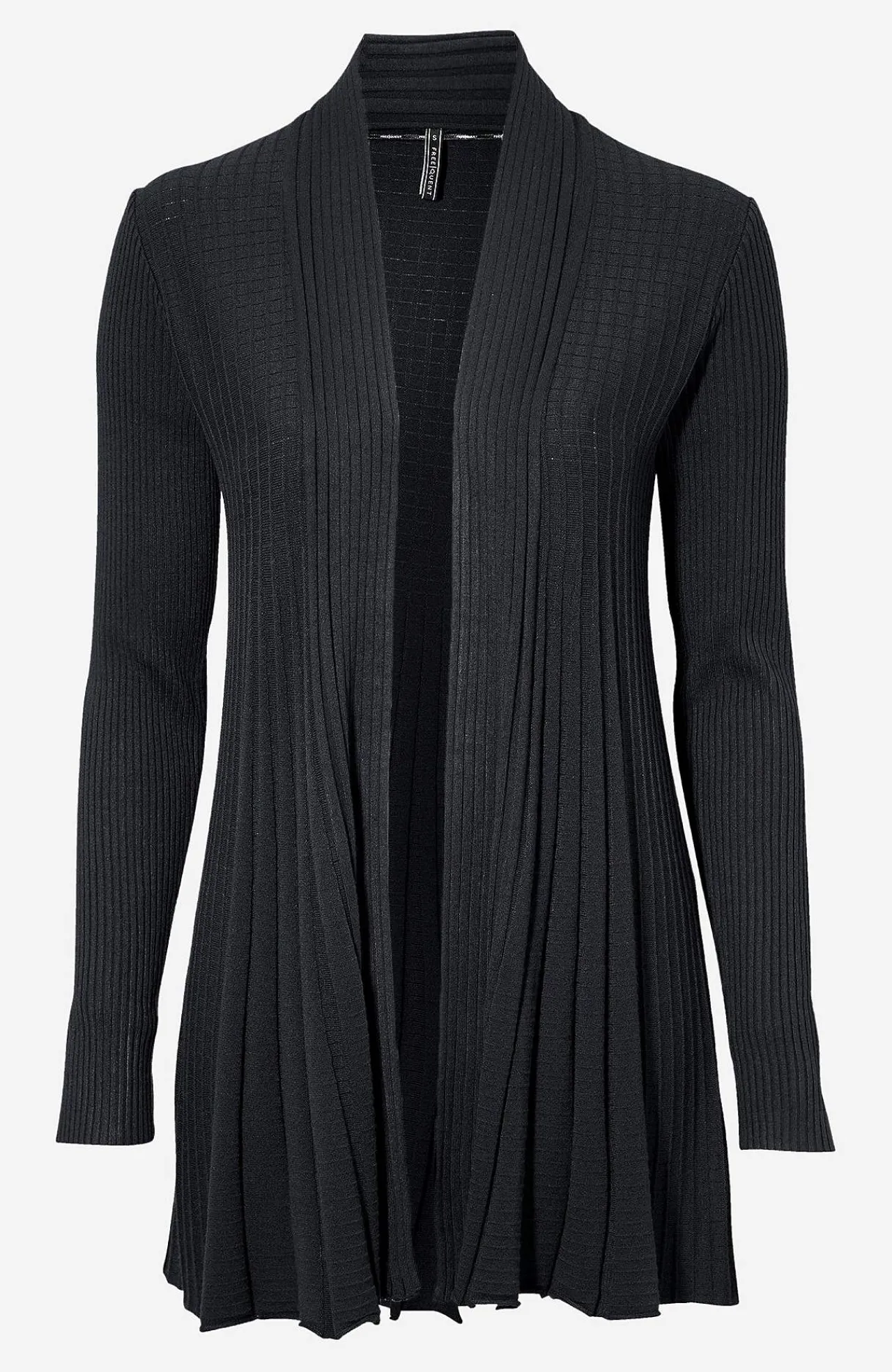 Best Lång, ribbad cardigan Claudisse Tröjor & Cardigans|Stickat