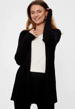Best Lång, ribbad cardigan Claudisse Tröjor & Cardigans|Stickat