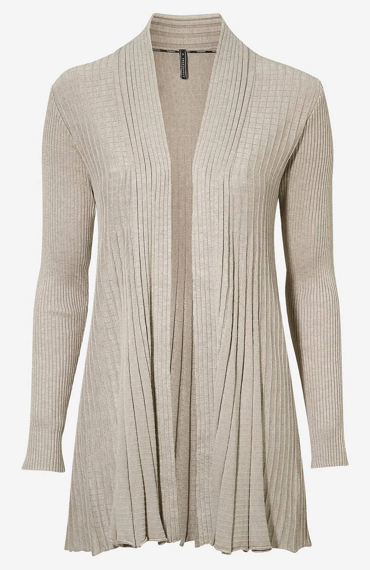 Best Lång, ribbad cardigan Claudisse Tröjor & Cardigans|Stickat