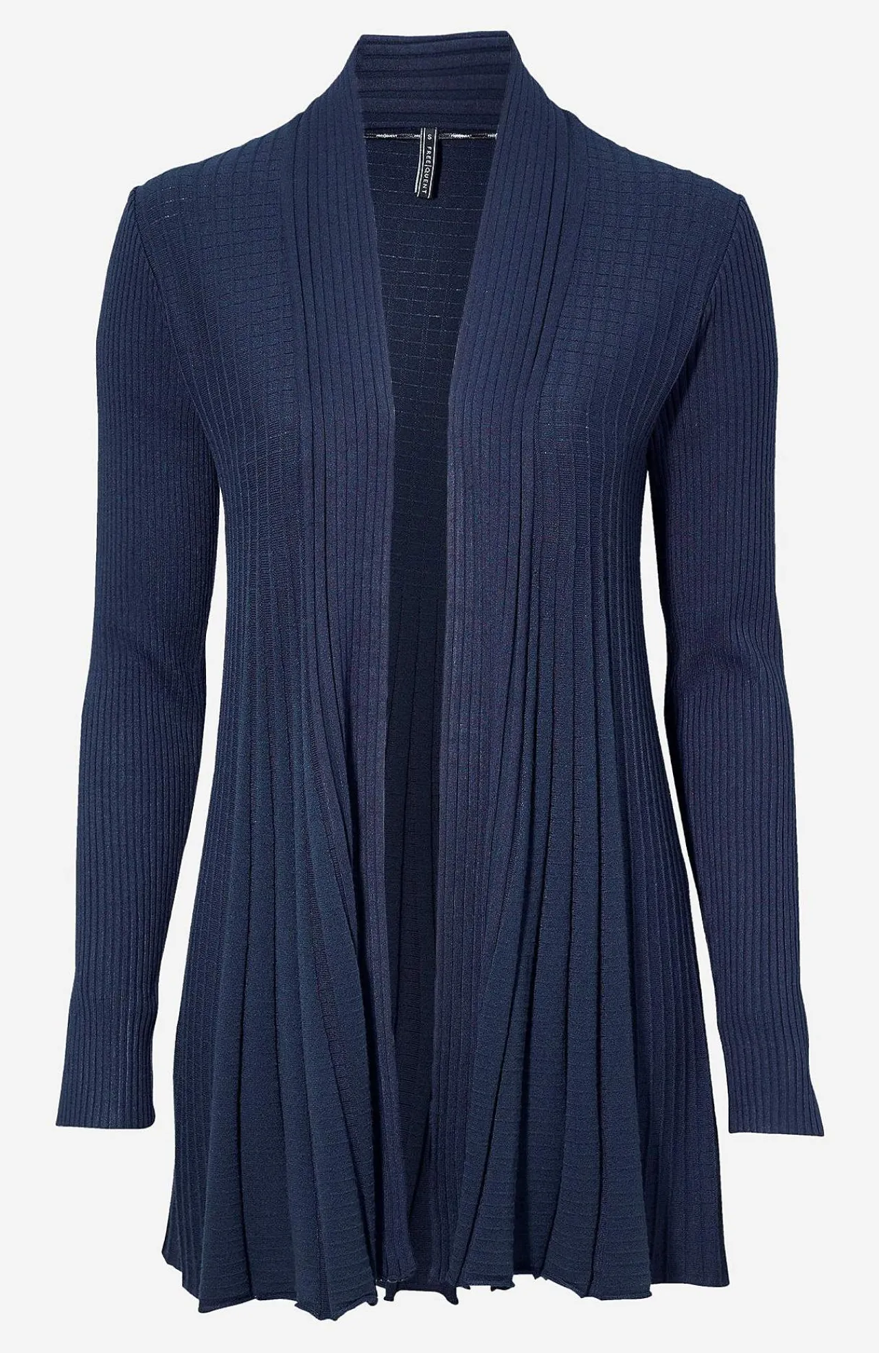 Best Lång, ribbad cardigan Claudisse Tröjor & Cardigans|Stickat