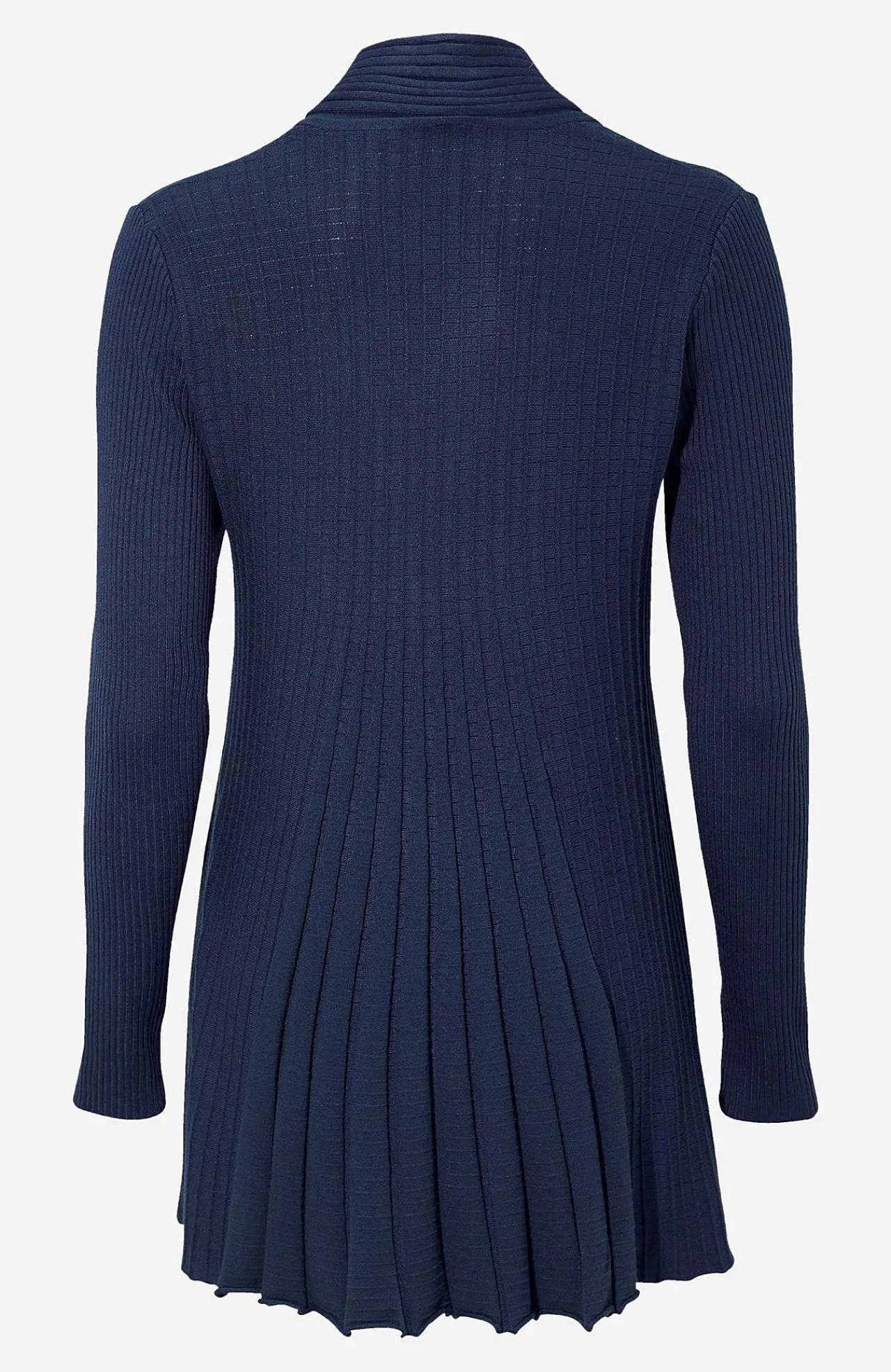Best Lång, ribbad cardigan Claudisse Tröjor & Cardigans|Stickat