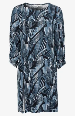 Hot Lång trikåtunika med hög slits Tunikor|Plus Size