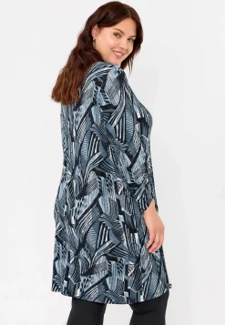 Hot Lång trikåtunika med hög slits Tunikor|Plus Size