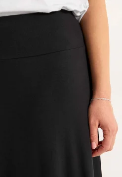 Lång, utsvängd trikåkjol Klänningar & Kjolar|Plus Size