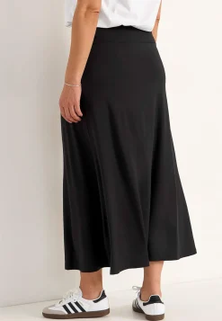 Lång, utsvängd trikåkjol Klänningar & Kjolar|Plus Size