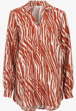 Discount Långärmad, vävd tunika Tunikor|Plus Size