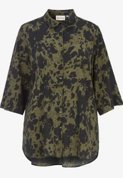 New Långskjorta med crepe-kvalitet Skjortor & Blusar|Plus Size