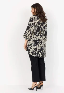 New Långskjorta med crepe-kvalitet Skjortor & Blusar|Plus Size