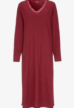 Clearance Långt nattlinne med spetskant Plus Size|Sov- & Myskläder