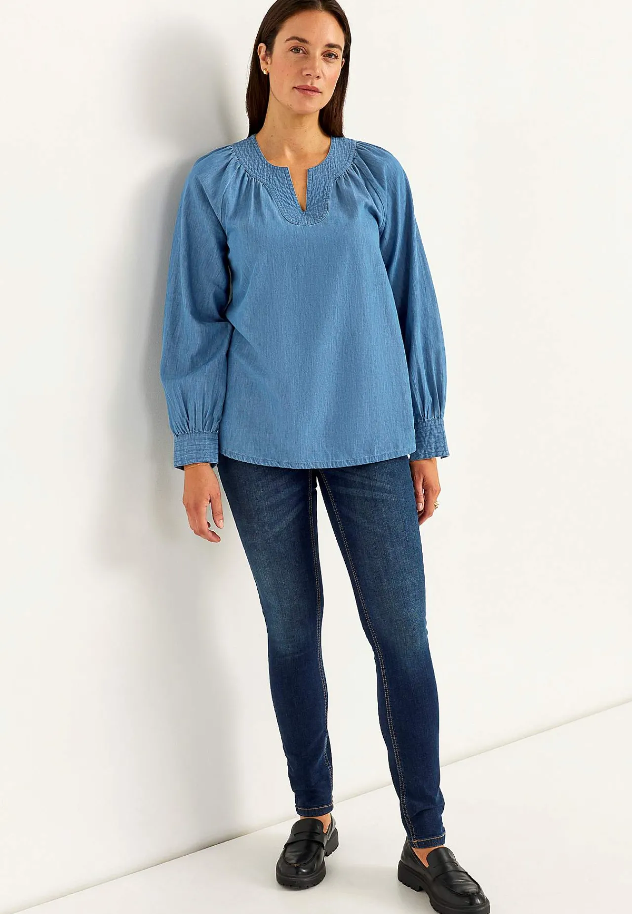 Clearance Lätt, luftig denimtunika Tunikor|Jeansplagg