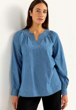 Clearance Lätt, luftig denimtunika Tunikor|Jeansplagg