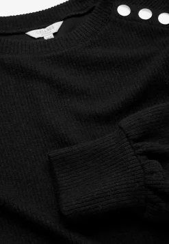 New Mjuk trikåtröja med knappar Beata Tröjor & Cardigans|Stickat