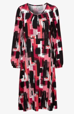 Sale Mönstrad jerseyklänning Klänningar & Kjolar|Plus Size