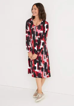 Sale Mönstrad jerseyklänning Klänningar & Kjolar|Plus Size
