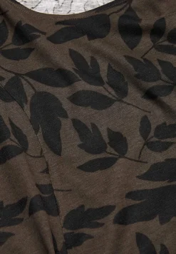 Clearance Mönstrad trikåklänning med fickor Klänningar & Kjolar|Plus Size