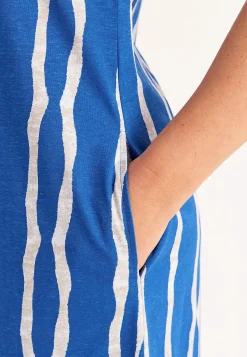 Hot Mönstrad trikåklänning med fickor Klänningar & Kjolar|Plus Size