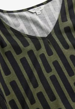 Clearance Mönstrad trikåtunika Tunikor|Plus Size