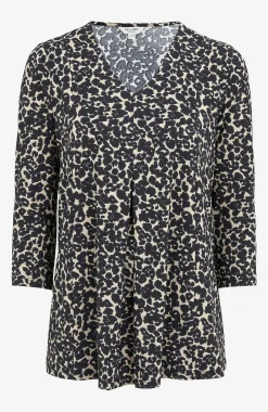 New Mönstrad trikåtunika Tunikor|Plus Size