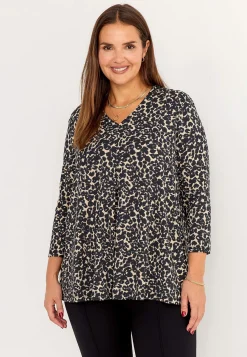New Mönstrad trikåtunika Tunikor|Plus Size