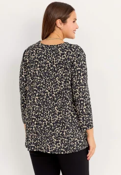 New Mönstrad trikåtunika Tunikor|Plus Size