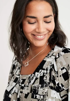 Mönstrad tunika Tunikor|Plus Size