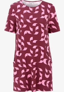 Outlet Mönstrad tunika med fickor Tunikor|Plus Size