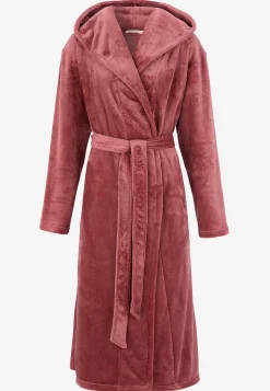 Best Morgonrock i fleece med huva Plus Size|Sov- & Myskläder