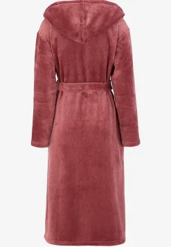 Best Morgonrock i fleece med huva Plus Size|Sov- & Myskläder