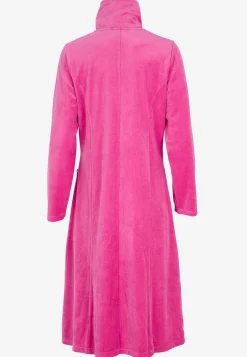 Outlet Morgonrock i velour Wilma Basplagg|Plus Size