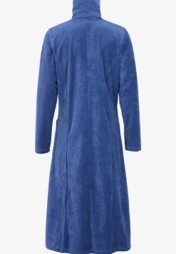 Outlet Morgonrock i velour Wilma Basplagg|Plus Size