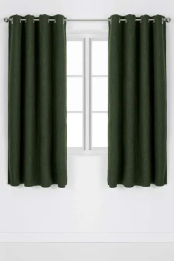 Sale Mörkläggningsgardin enfärgad Ellen 2-pack Gardiner|Flerpack