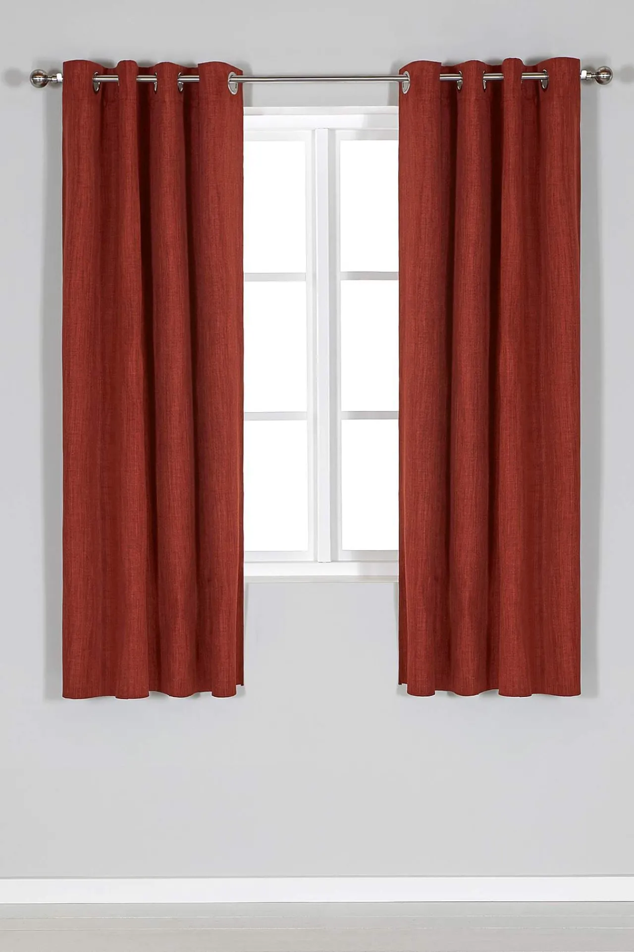 Outlet Mörkläggningsgardin enfärgad Ellen 2-pack Gardiner|Flerpack