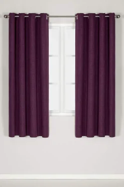 Online Mörkläggningsgardin enfärgad Ellen 2-pack Gardiner|Flerpack