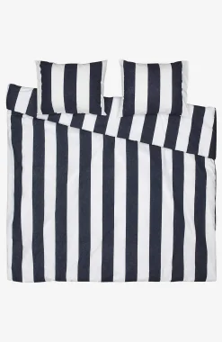 Discount Påslakanset 220x210 cm Block stripe kingsize Bäddtextilier