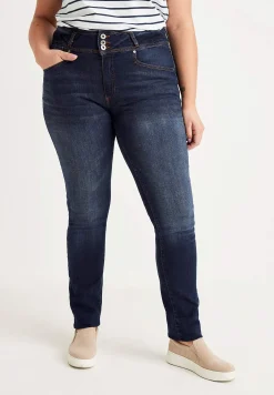 Sale Raka jeans med hög midja Byxor|Jeans