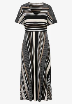 Outlet Randig viskosklänning Klänningar & Kjolar|Plus Size