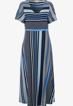 Online Randig viskosklänning Klänningar & Kjolar|Plus Size