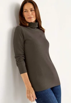 New Ribbad polotröja i ekologisk bomull Tröjor & Cardigans|Toppar & T-Shirts