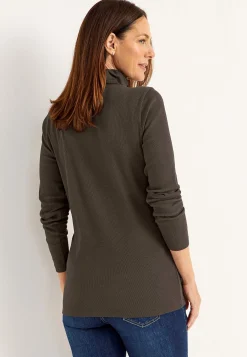 New Ribbad polotröja i ekologisk bomull Tröjor & Cardigans|Toppar & T-Shirts