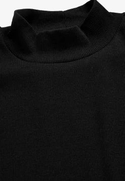 Discount Ribbad topp med polokrage Tröjor & Cardigans|Toppar & T-Shirts