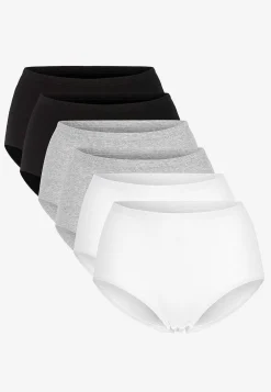 Outlet Ribbad trosa i bomull 6-pack Basplagg|Plus Size