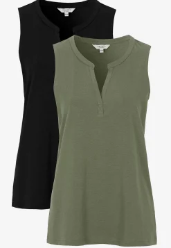 Hot Ärmlös topp i ekologisk bomull 2-pack Toppar & T-Shirts|Flerpack