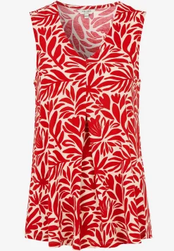 New Ärmlös trikåtopp med v-ringning Toppar & T-Shirts|Plus Size