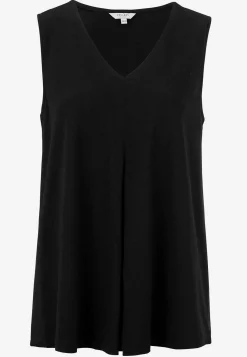 Best Ärmlös trikåtopp med v-ringning Toppar & T-Shirts|Plus Size