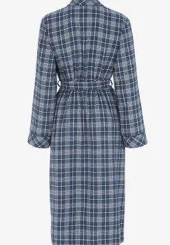 Online Rutig morgonrock i flanell Plus Size|Sov- & Myskläder
