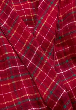 Best Rutig morgonrock i flanell Plus Size|Sov- & Myskläder