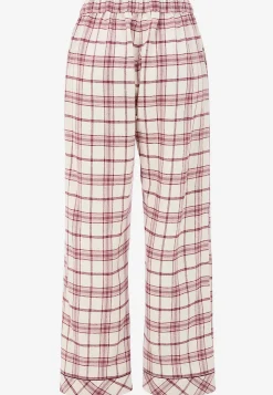 Discount Rutig pyjamas i flanell Plus Size|Sov- & Myskläder